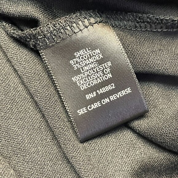 Torrid Womens Boho Midi Dress 3x Black Poplin Sheer Waist Back Tie Pockets NWT - Picture 16 of 16